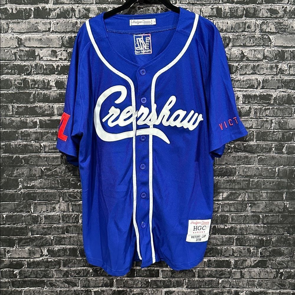 Headgear Classics Nipsey Hussle Crenshaw Victory Lap baseball jersey in blue!